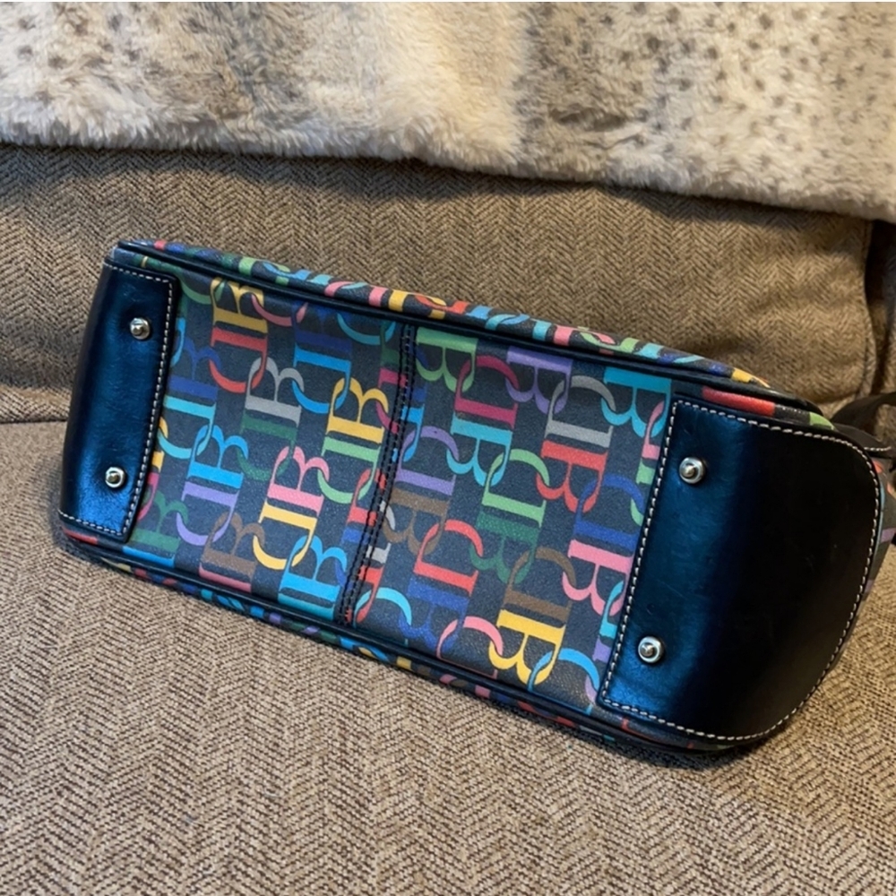 Dooney And Bourke Colorful Db Crossbody Purse Y2k… - image 7